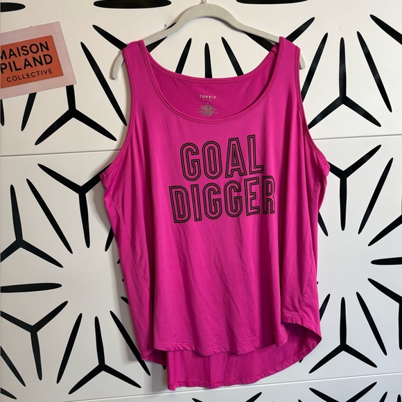 torrid Tops - Torrid Fuchsia 'Goal Digger' Tank Top